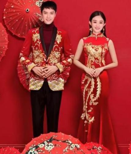 赵丽颖|赵丽颖婚纱照曝光，身穿粉纱笑的好幸福，镜头拍到手部萤火虫众怒