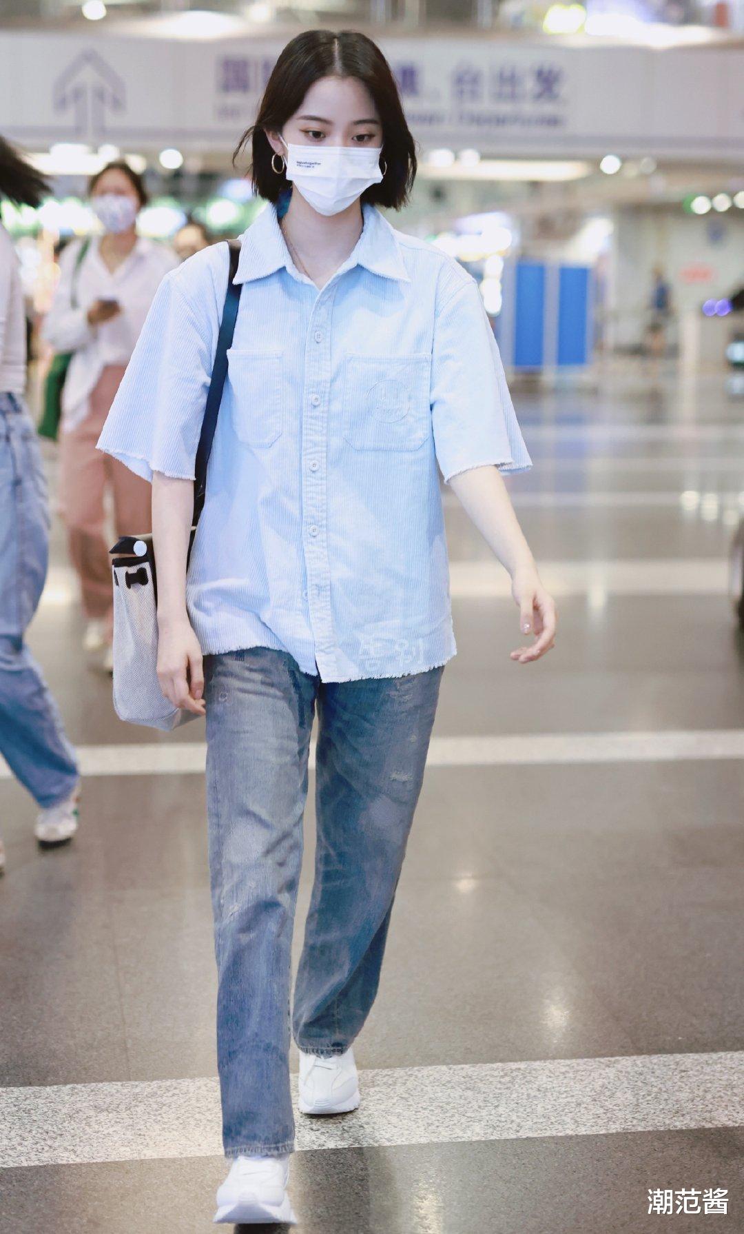 芦笋|欧阳娜娜短发被评“叛逆少女”？网友：又甜又飒组合穿搭真香