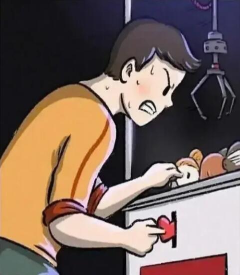 娃娃机|引发深思的小漫画：剩下的时间币，是否继续投进娃娃机中？