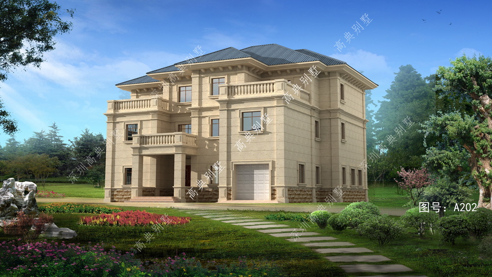 实力派的简欧别墅设计,建在村里,绝对是村里最拉风的那栋。