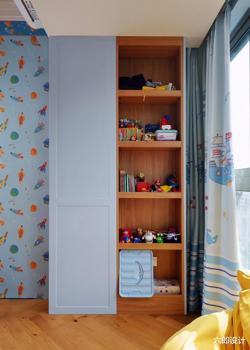 六郎设计|20万打造40㎡绝美小家,儿童房温馨又舒适,一家四口住其乐融融!