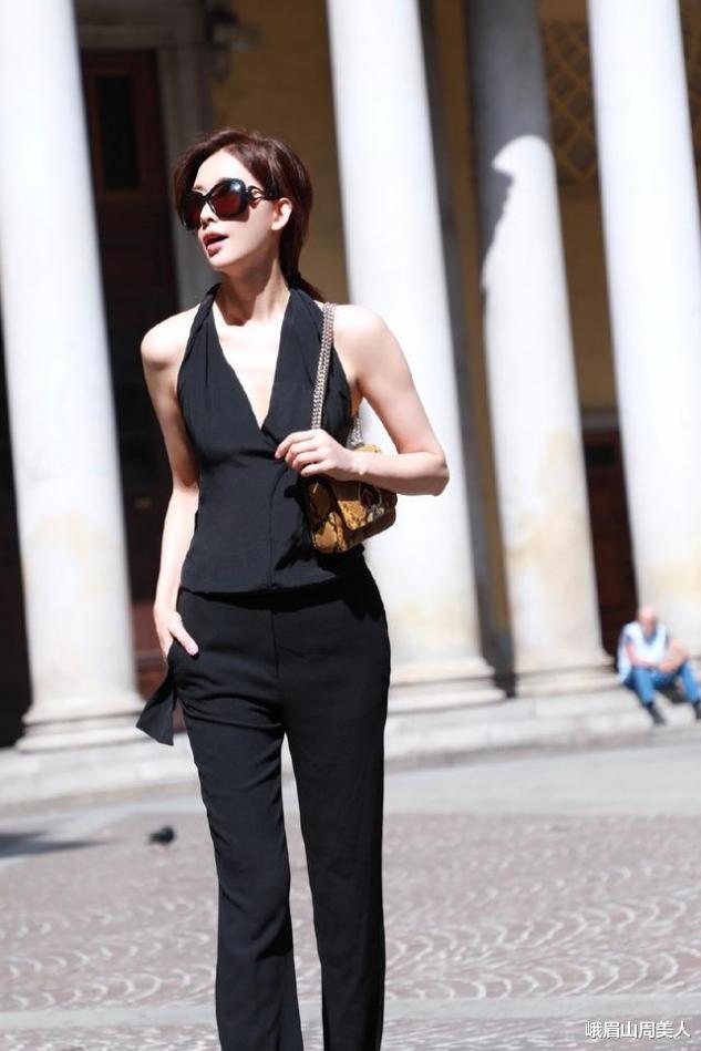 峨眉山周美人|林志玲被造型师毁了，波浪卷配齐刘海太显老，女神气质全无