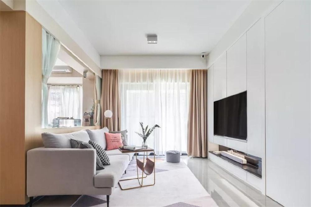 76㎡北欧风两室一厅,清新明亮又通透,真的太漂亮了