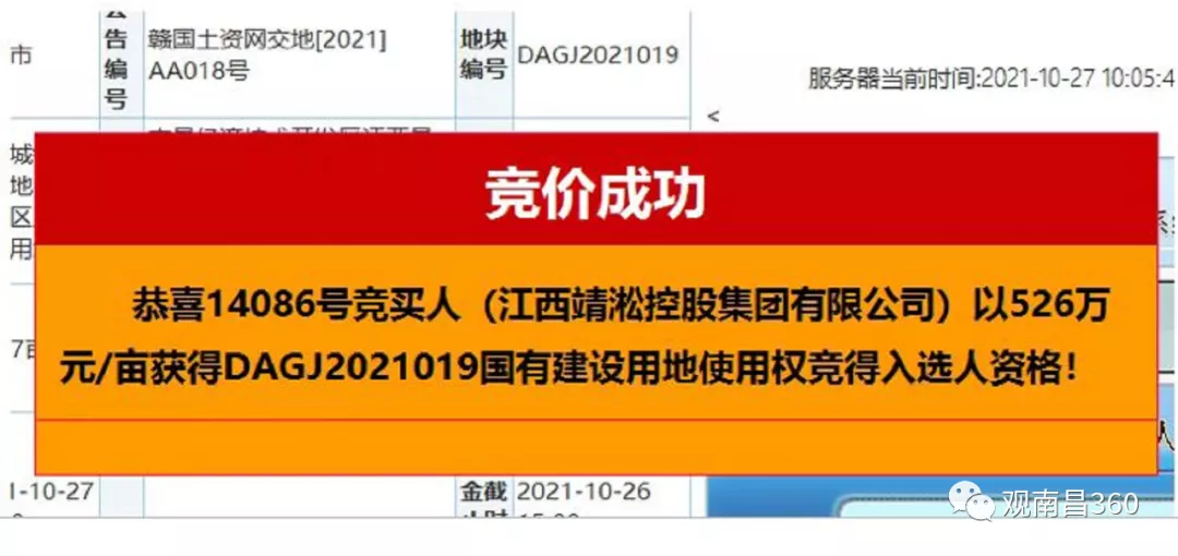 南昌|南昌首次双限土拍！太冷清了！毫无悬念，底价成交……