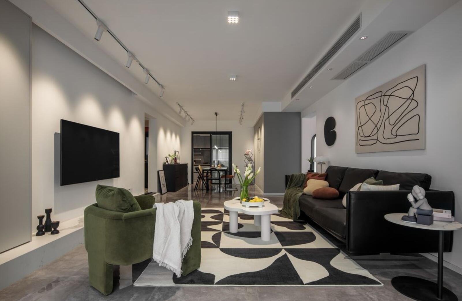 |从没想到复古风也能这么干净，她120㎡新家，收纳空间多到爆