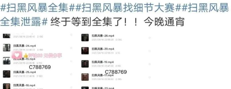 中年女同学的自救|腾讯刚索赔天价，《扫黑风暴》就全集泄露，片源打着“送审样片”