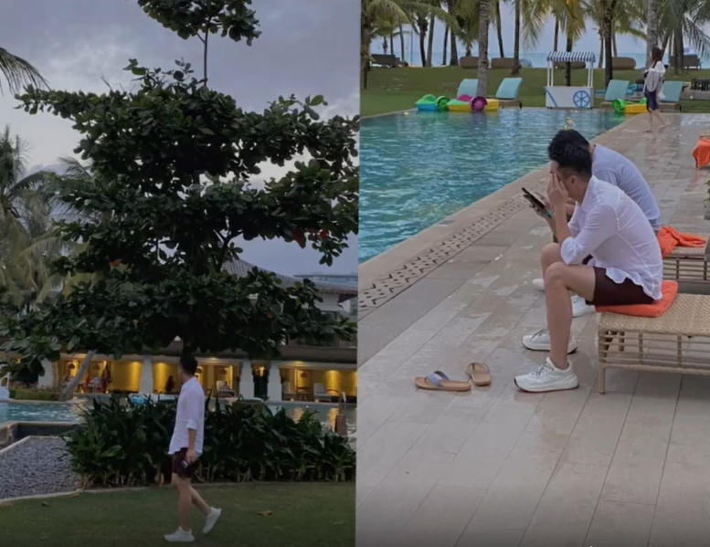 汪小菲|汪小菲离婚后度假被偶遇!疑似与美女泳池约会,被偷拍后扭头离开