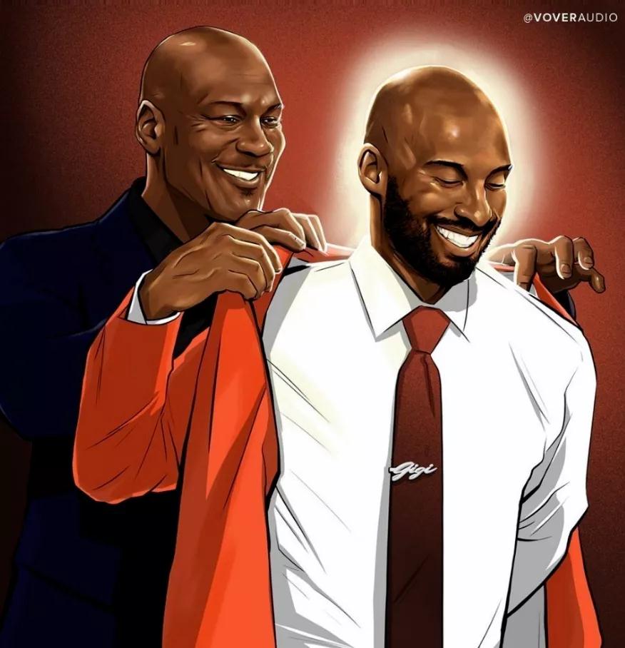 科比·布萊恩特|喬丹親吻科比妻子照引爭議：果然，她裝不下去了！