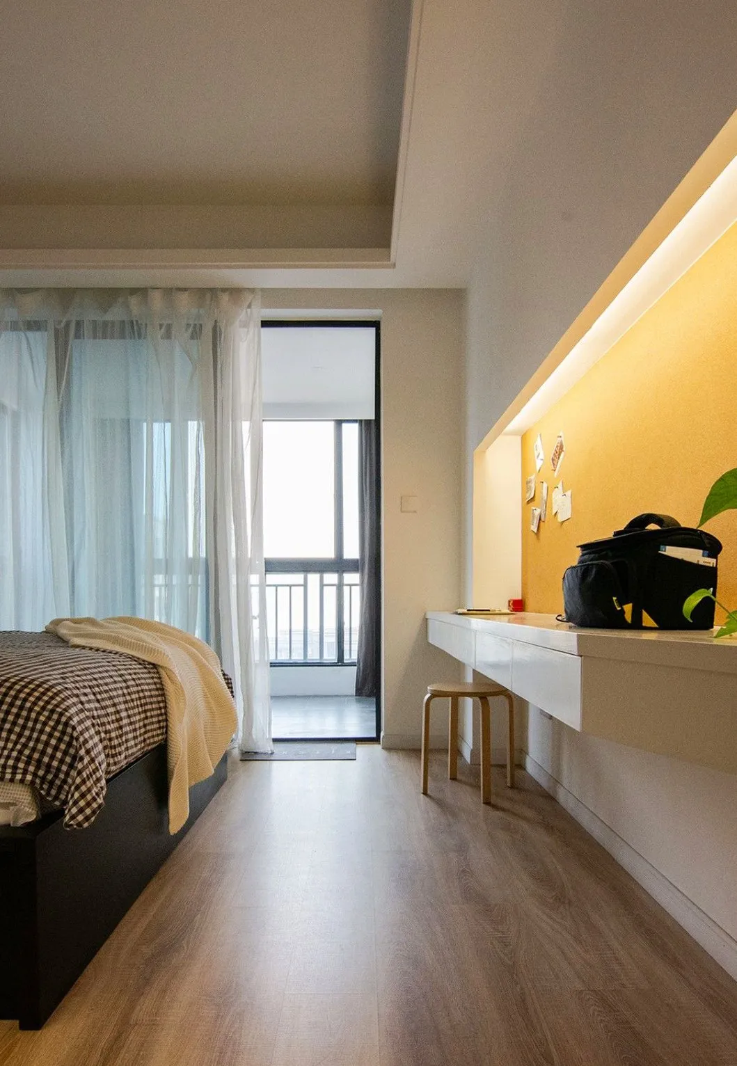 128㎡三室大白墙，也耐看舒适