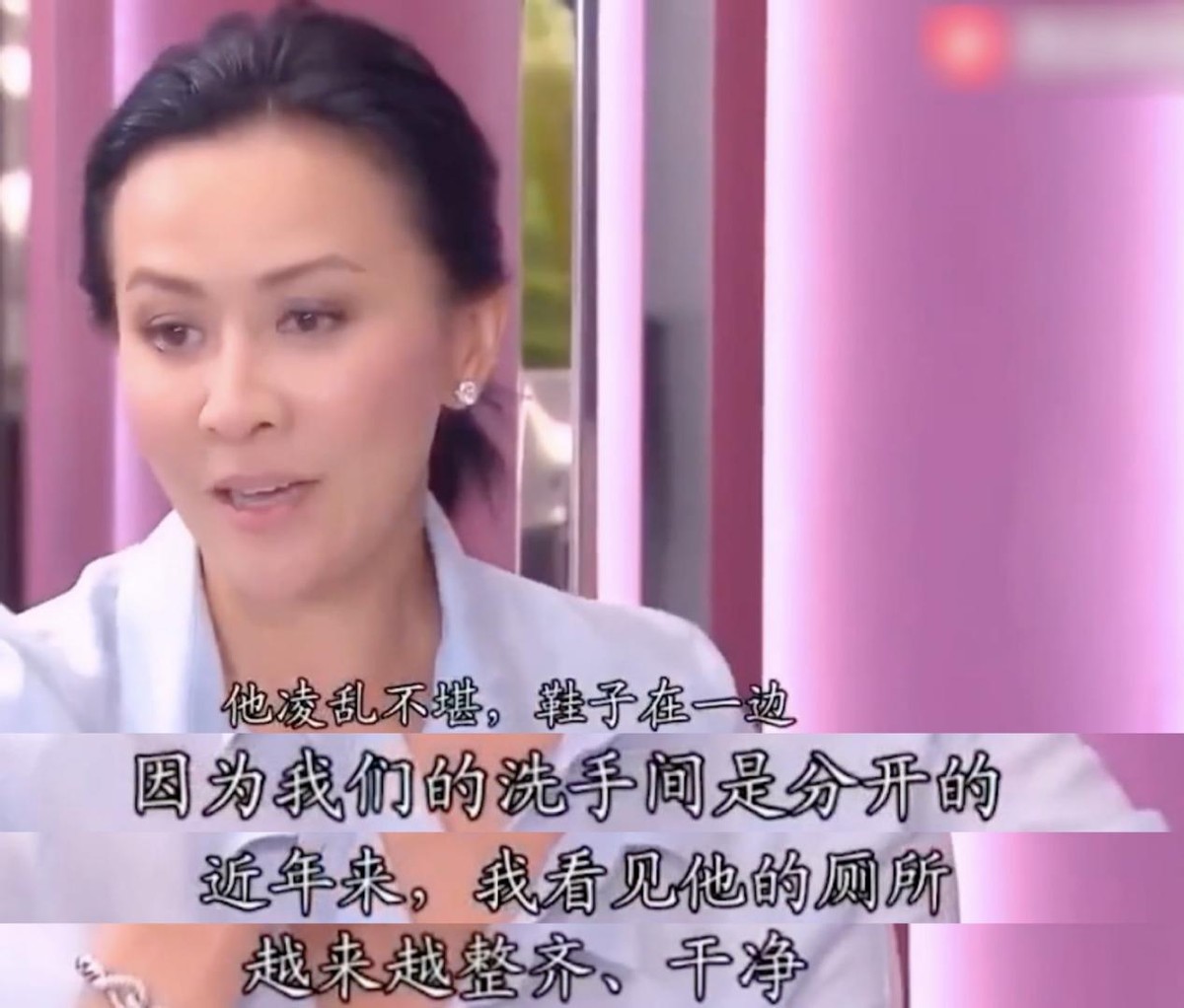 |一次，舒淇去刘嘉玲家里玩，她走后，刘嘉玲将卫生间重新装修