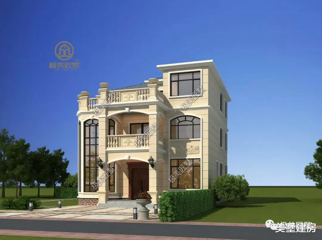 屋后有邻居，这样建如何，经典造型布局舒适大气！