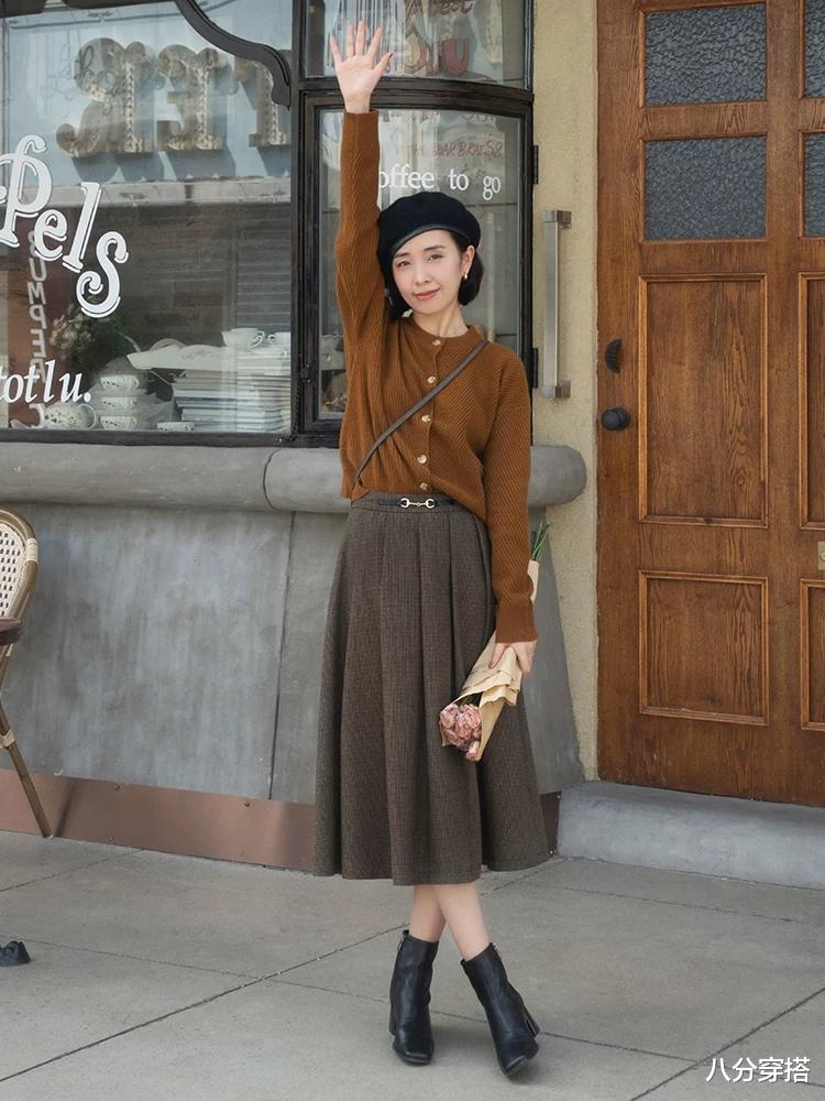 八分穿搭 秋冬季节怎么少得了“针织衫”?这些穿搭保暖又温柔,谁穿谁美