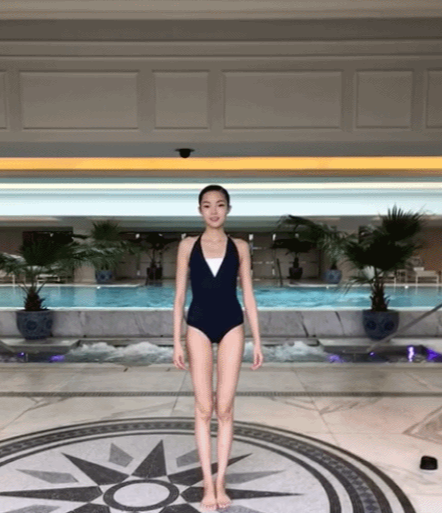 发型|国产176cm的人间“腿精”,黄金比例太撩人,逆天的“过肩折腿”可太秀了!