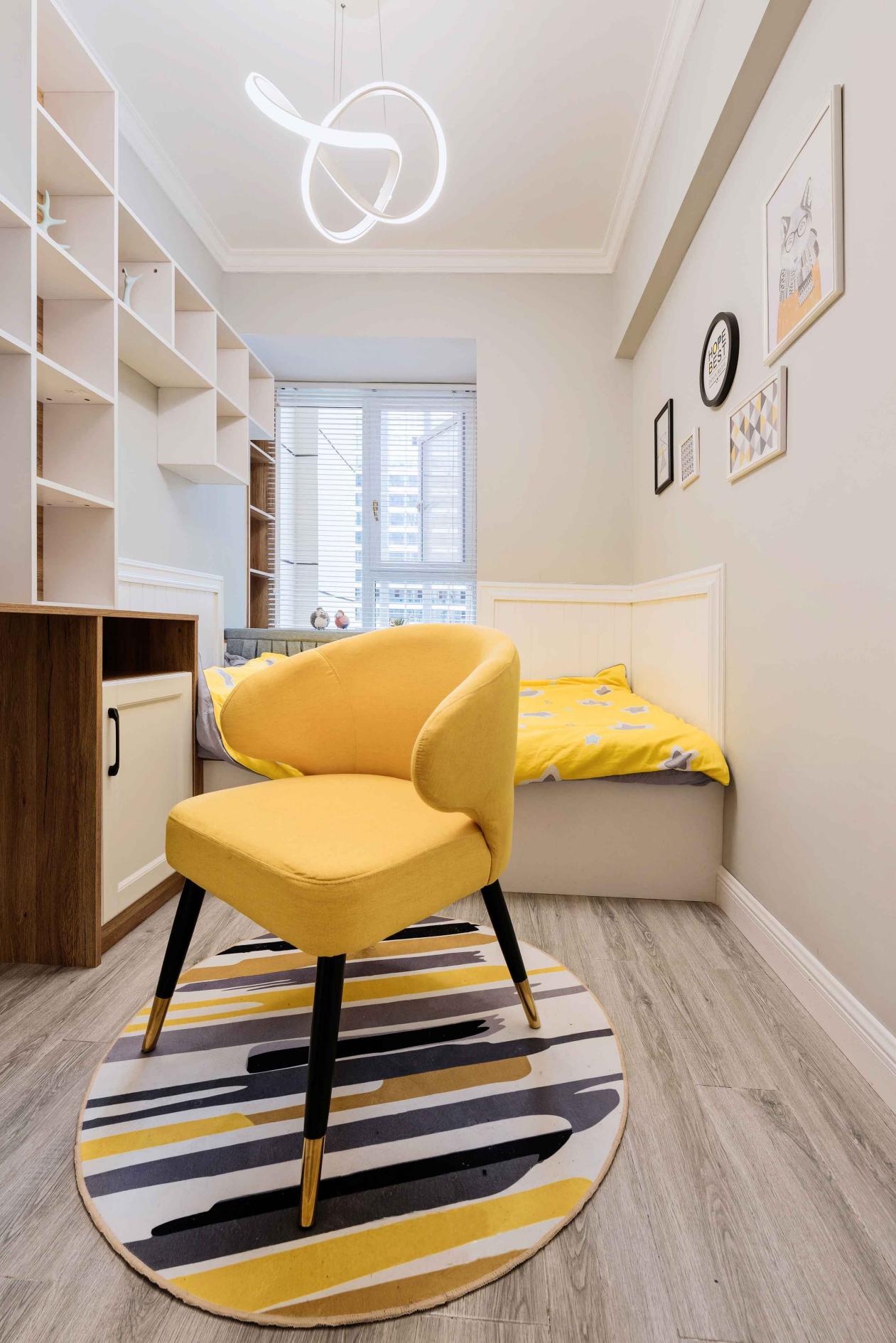 110㎡北欧风,清新蓝打造层次感,简单又舒适的家居属性!