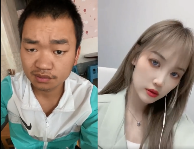 马蓉|马蓉复出直播被骂下播后，翻版王宝强蹭热度与马蓉合拍，该网红因撞脸宝强成名