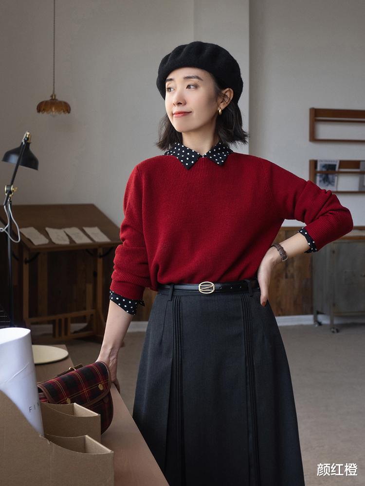 颜红橙 真正洋气的女人都不会乱穿衣，看看这些百搭日常的穿搭，保暖洋气