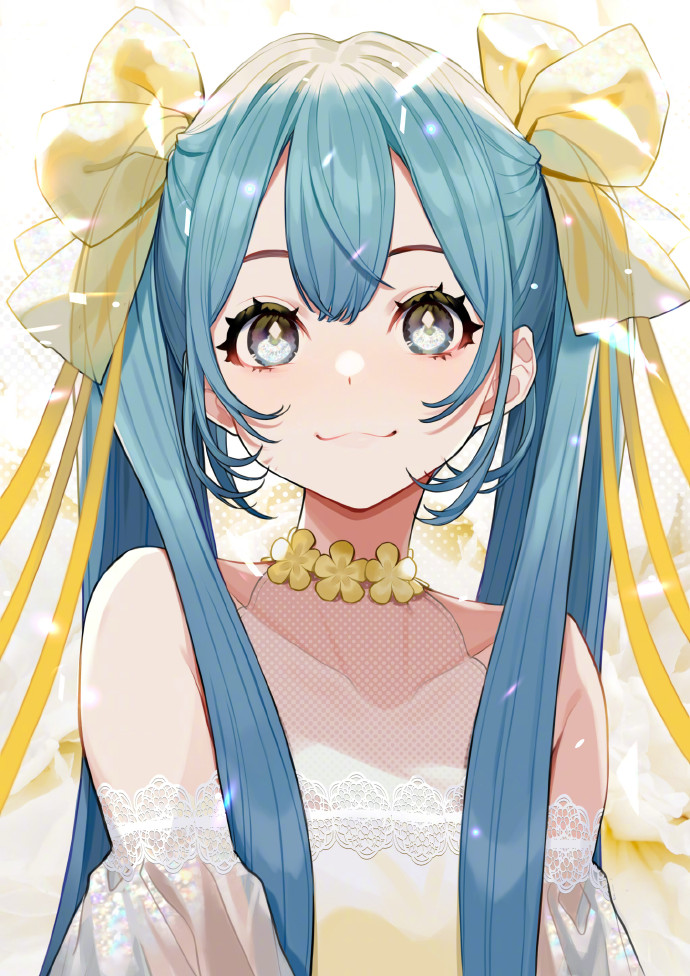 初音未来|这位画师笔下的初音未来笑得太甜了，看了这个笑容，被治愈一天