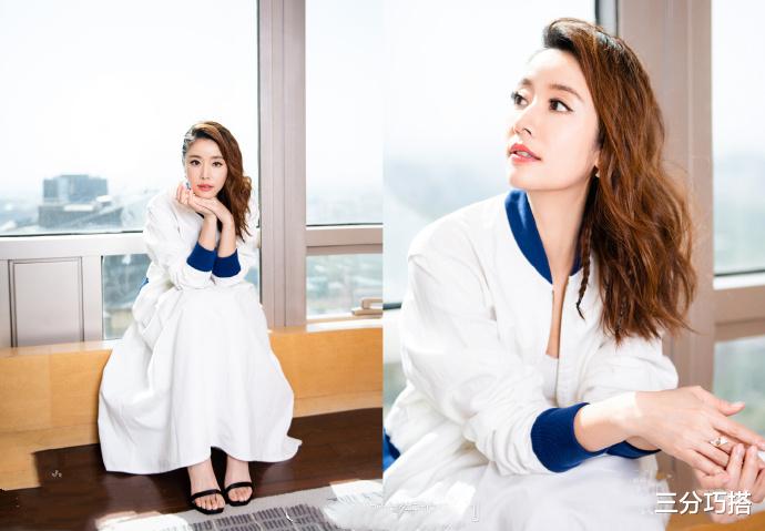 穿衣搭配|林心如被发型拖累，穿“奶牛裙”气质高级，可大妈发型显老好几岁