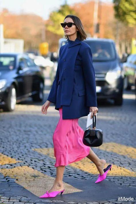 itMode 西服+裙子=入秋超火混搭套路,好看爆了!