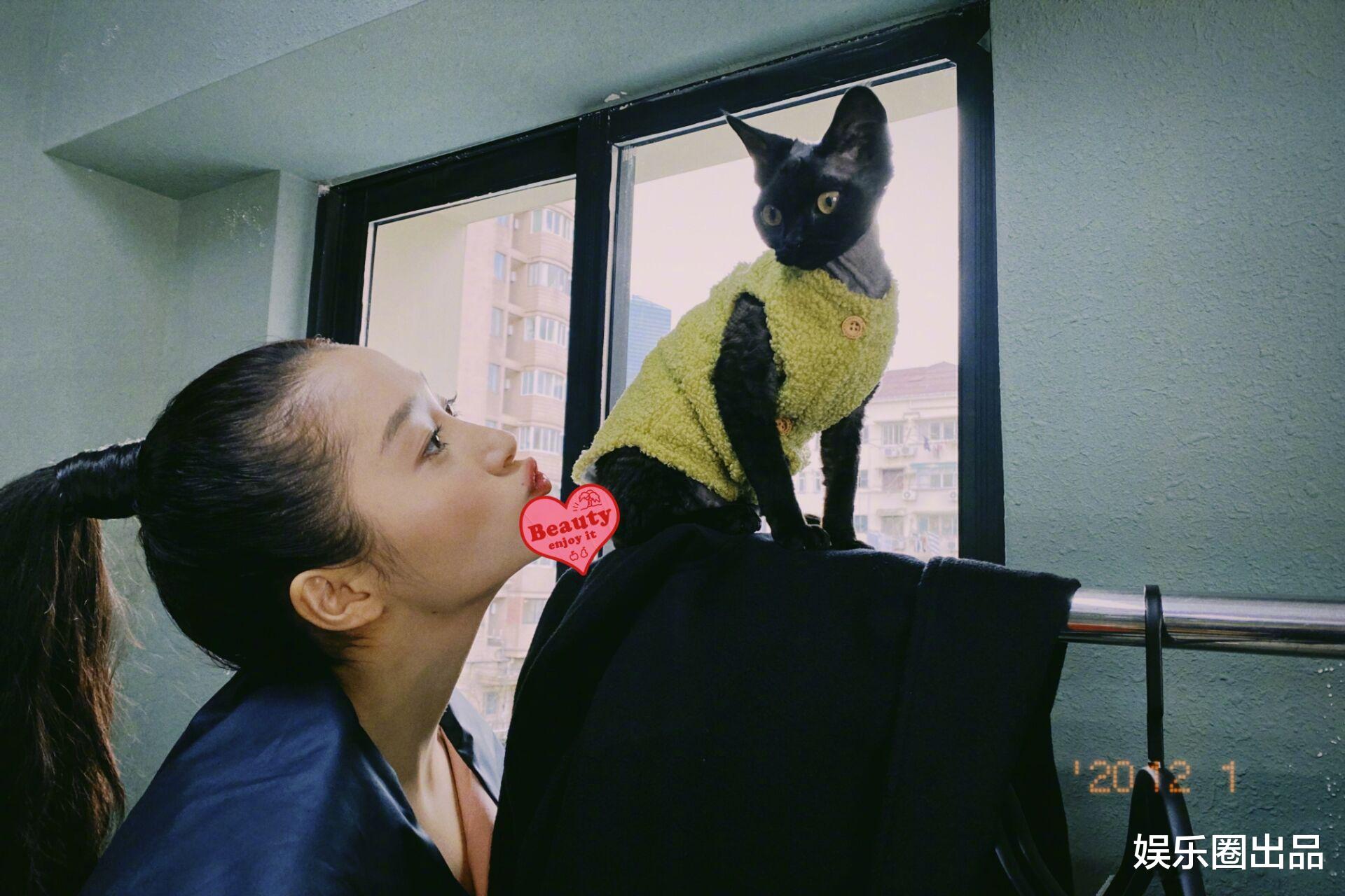 黄晓明|关晓彤清空自拍存货，穿露背装不惧显身材，亲吻猫屁股引热议