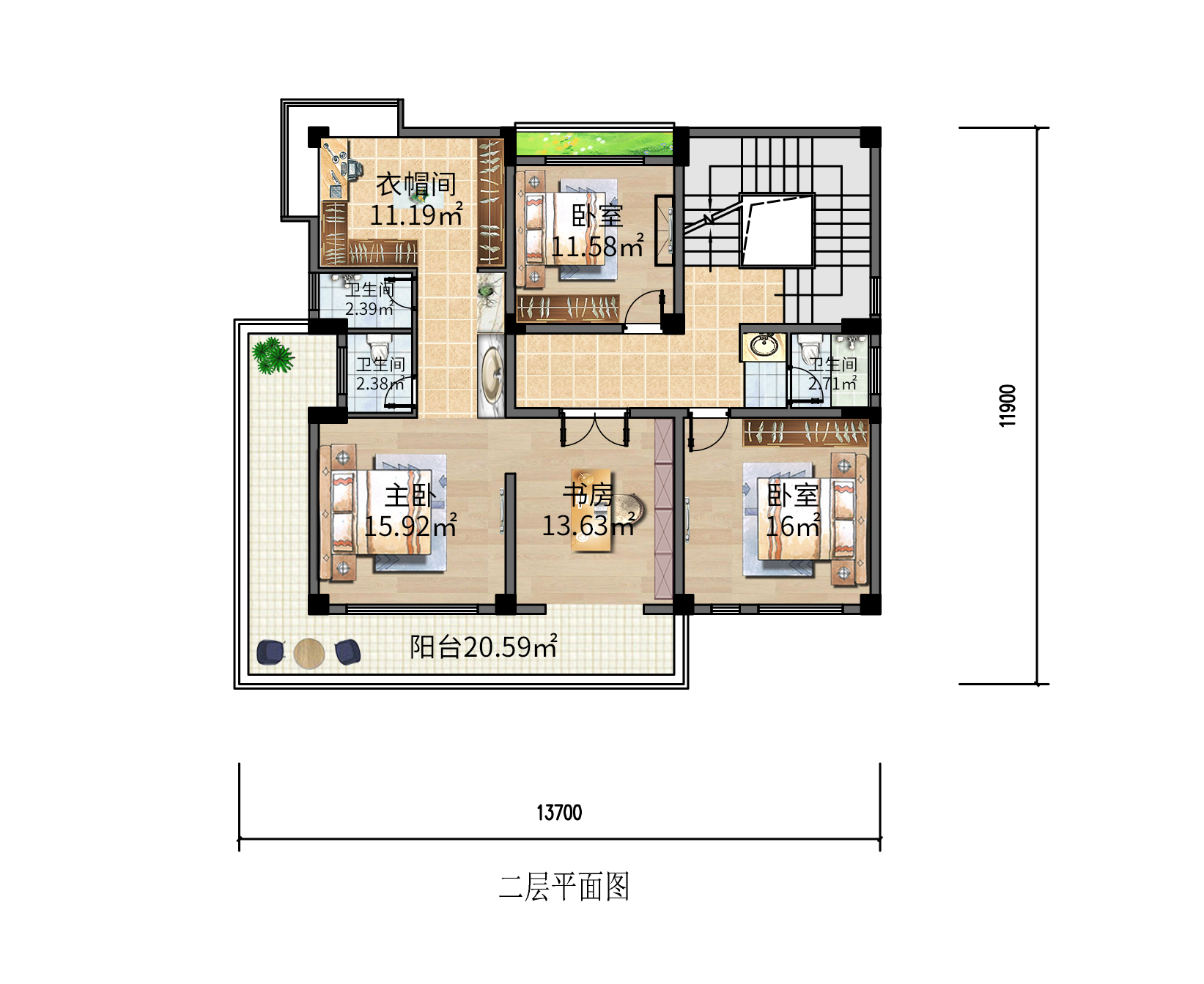 |现代风三层住宅，喜欢豪华主卧一定不能错过