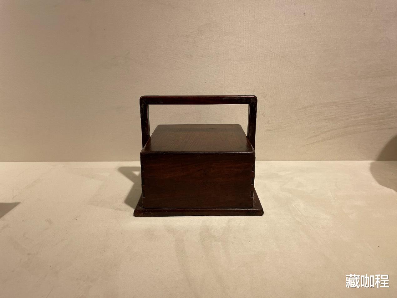 压胜钱|玩不厌精，黄花梨小方盒提梁可折叠