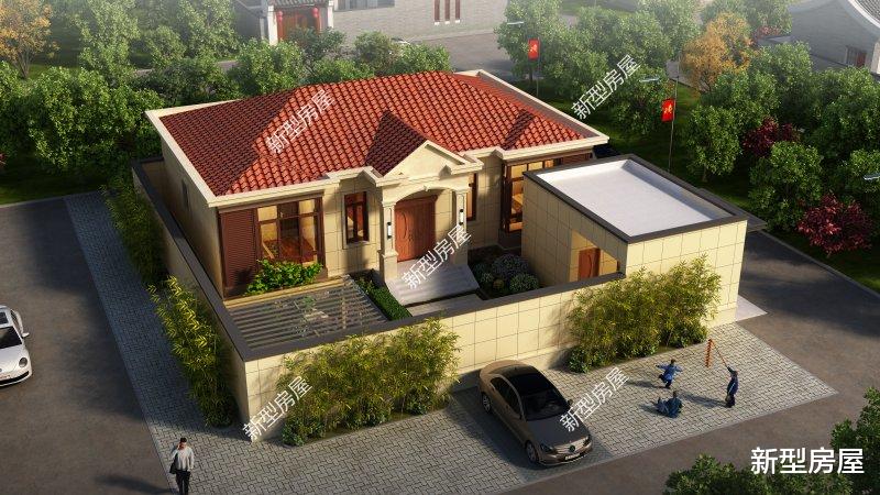 |宅基地东西17米南北17米，东面临街，南西北邻居，怎么设计？