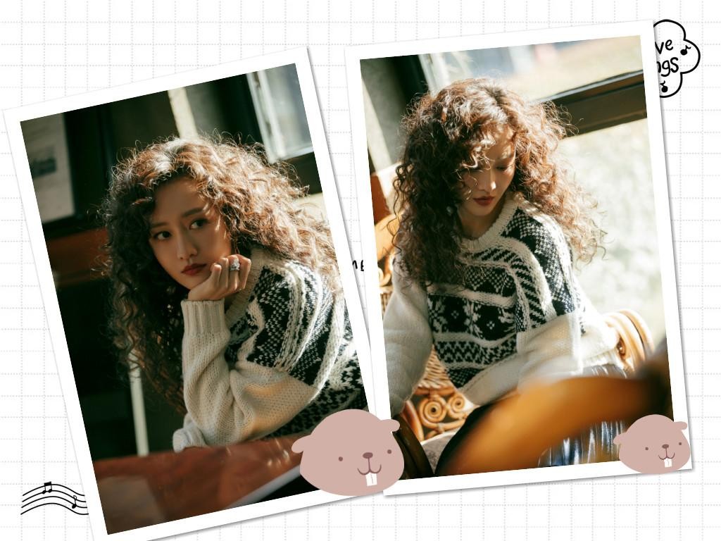 穿衣搭配|王鸥也太大胆了吧,都奔四的年纪了,还敢梳这么可爱的羊毛卷