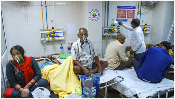 睹图 印度男子感染新冠离世，37岁妻子无法接受丈夫离世当晚就跳楼自杀