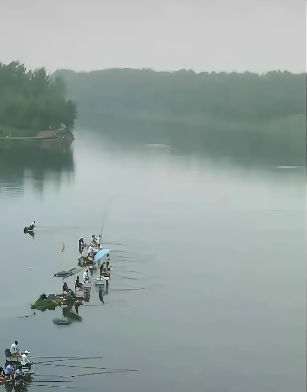 重庆|重庆，多名钓友和车一起被困河中孤岛，却淡定垂钓，怎么下去的？