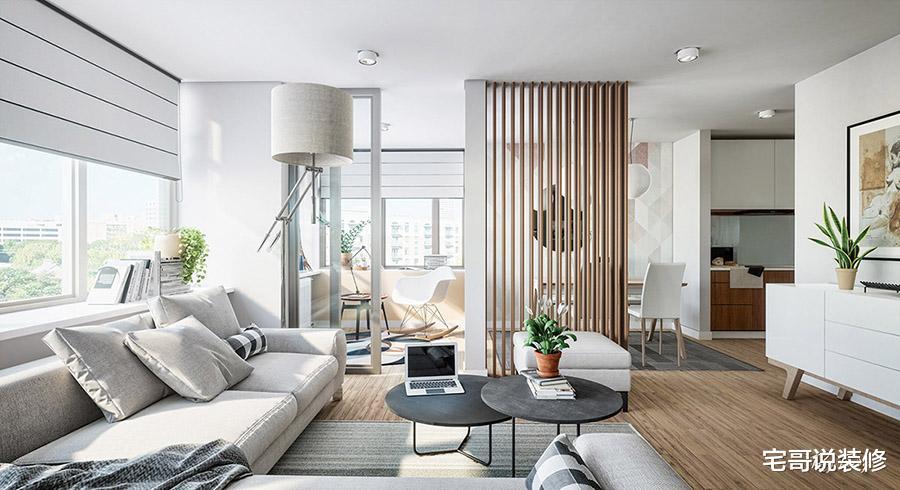 40岁中年夫妻的丁克生活：住39㎡公寓，打破常规布局，通透又大气