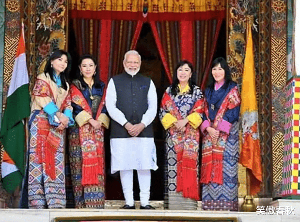 不丹老國王娶4個親姐妹，個個膚白貌美，生下5個女兒比花還嬌艷-圖5