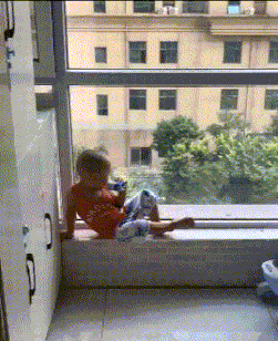 黑洞 逗乐GIF：这就是我的定力，物理不是白学的，牛顿都服我！