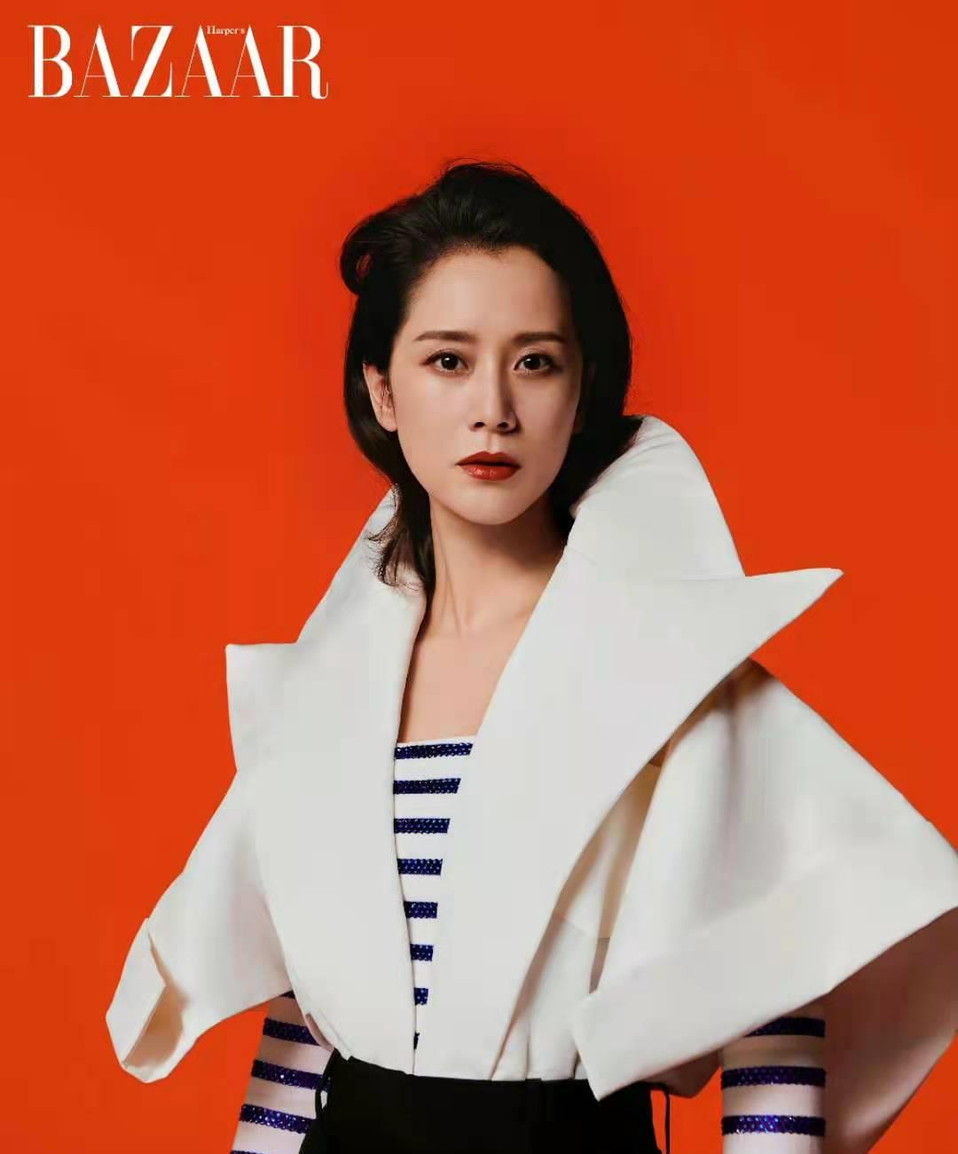 姚姚时尚|海清长卷发造型：复古浓郁妆容再现摩登时尚，风情万种，气场全开
