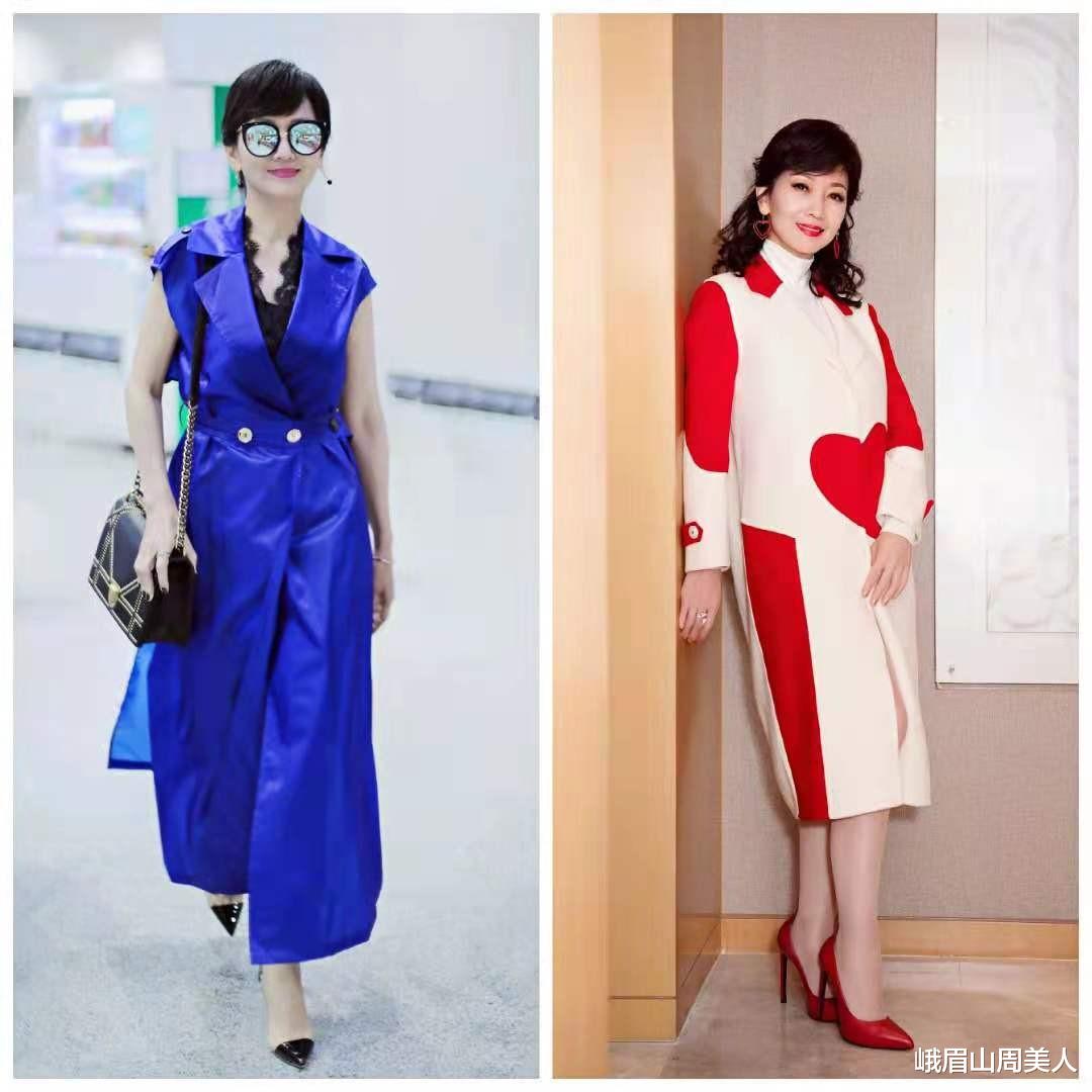 峨眉山周美人|50岁的女人要少穿打底裤，跟着赵雅芝这样穿，优雅又显气质
