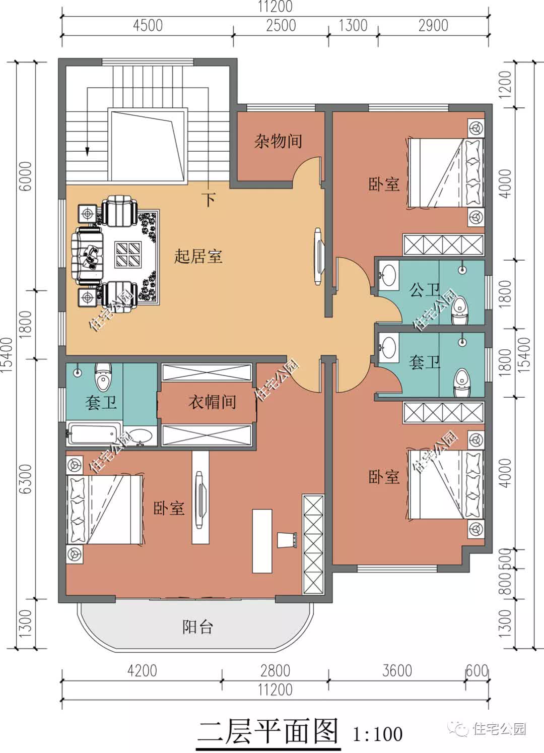 深圳市|5室3厅，自由舒适，自建11×17米美式二层住宅
