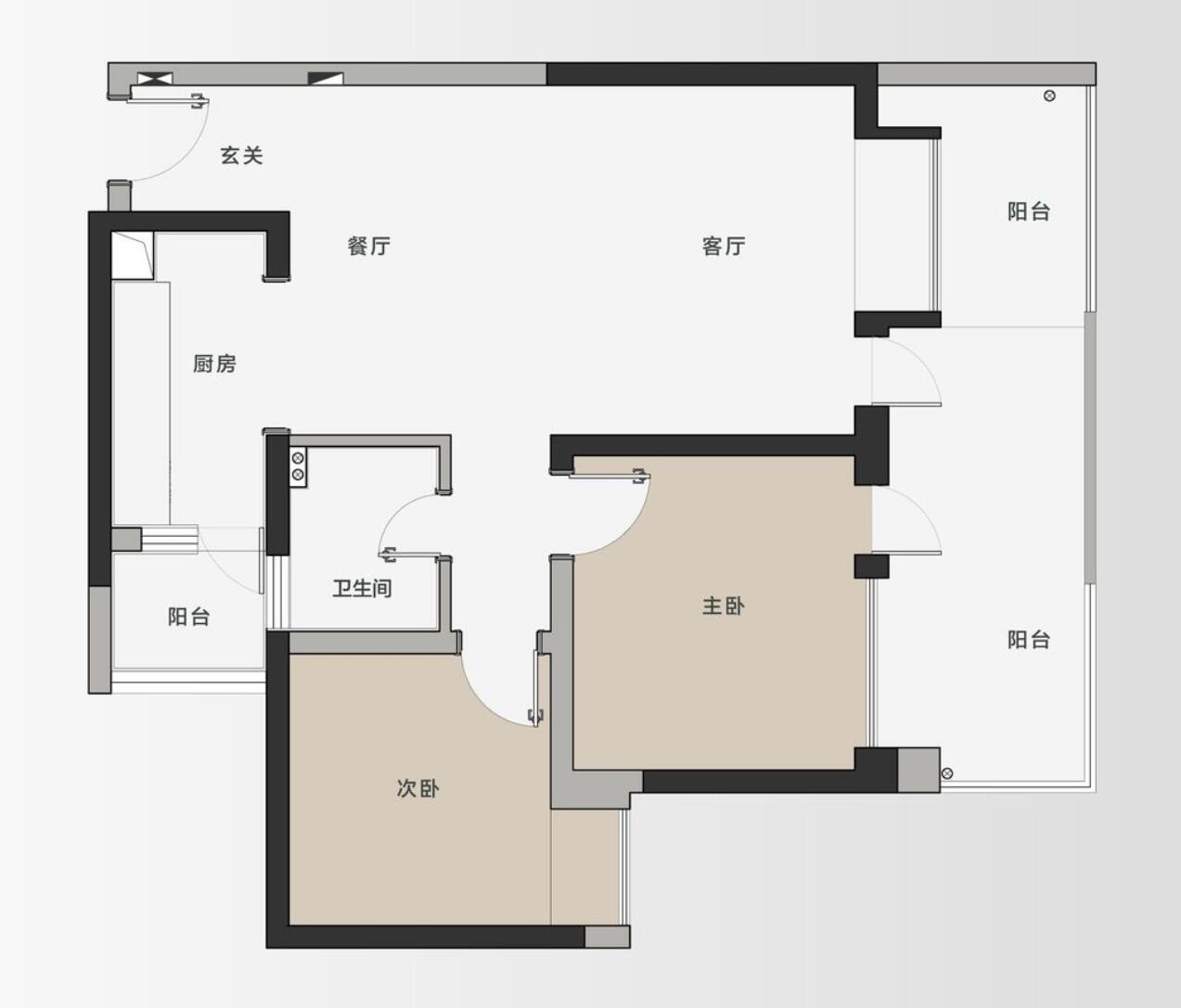 小拾谈装修|不愧是高级灰！成都小伙88㎡新家，从进门开始，就藏不住的高级
