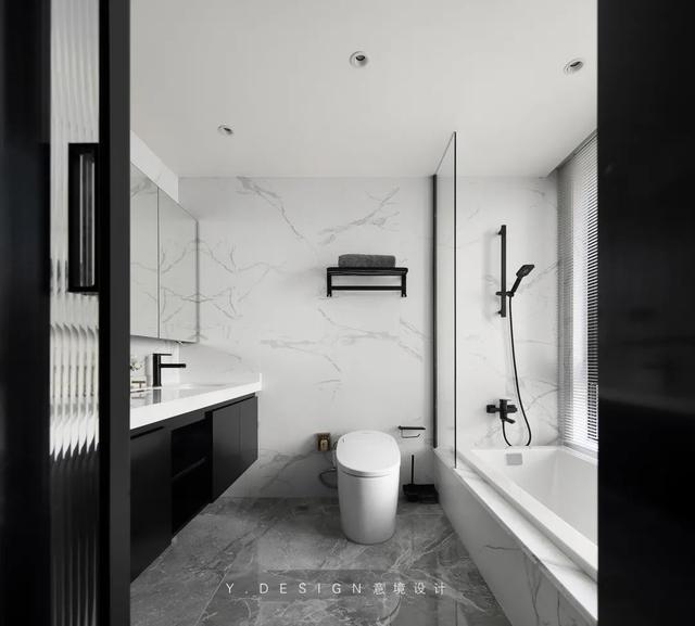 170㎡现代黑白灰,时尚优雅的设计,低调高级有档次