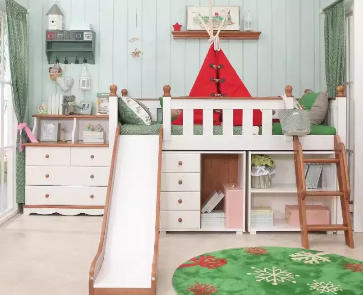 小户型儿童房装修设计的福音,再也不用担心房子面积不够用啦!