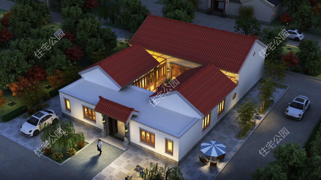 阳台|想回农村建一栋四合院，大概要多少钱？