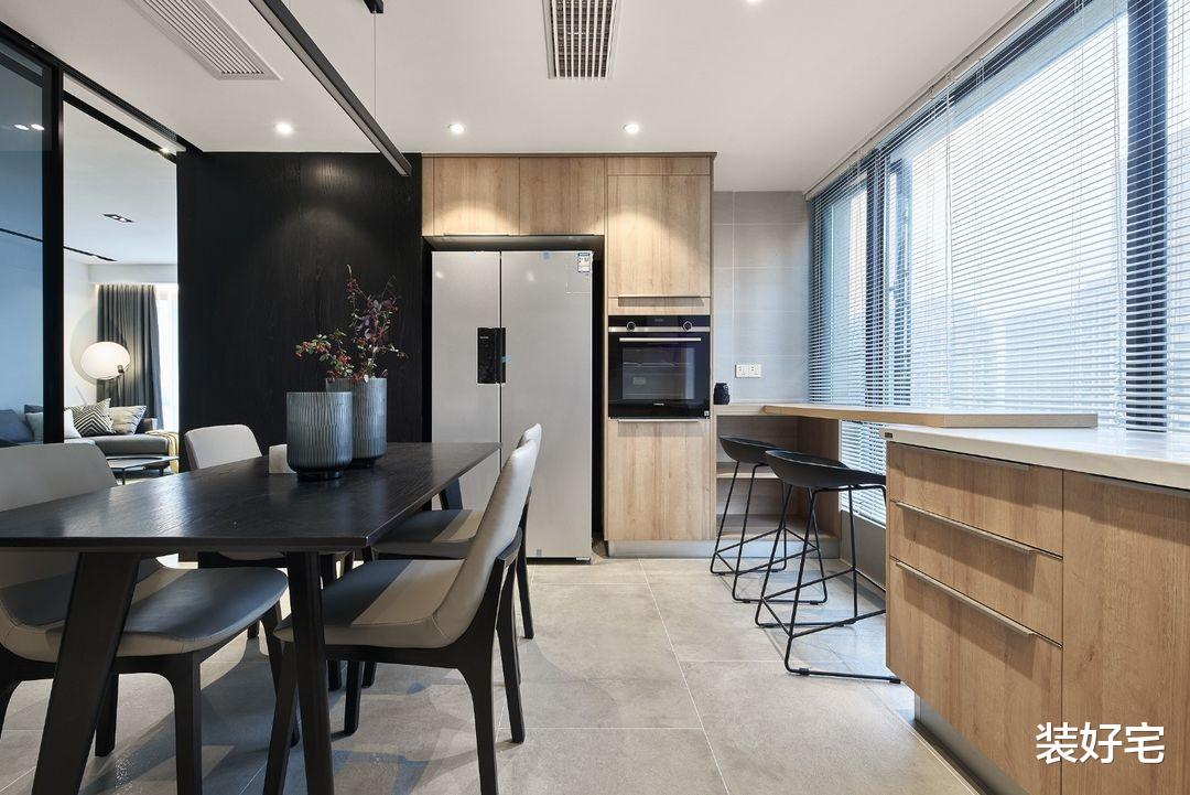 118平的极简家装,用黑白线条勾勒空间,越简单越高级!吸粉无数