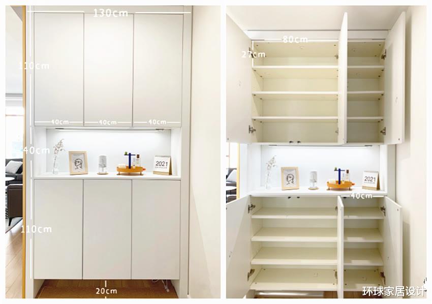 家里进门一地鞋，太丑？学会这样做一组玄关柜，问题能减半！
