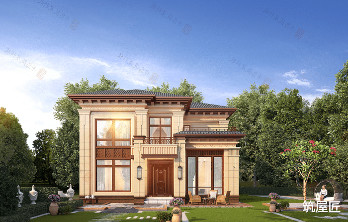 11×10米农村2层别墅设计，7室3厅2卫1厨，畅享乡村美好生活