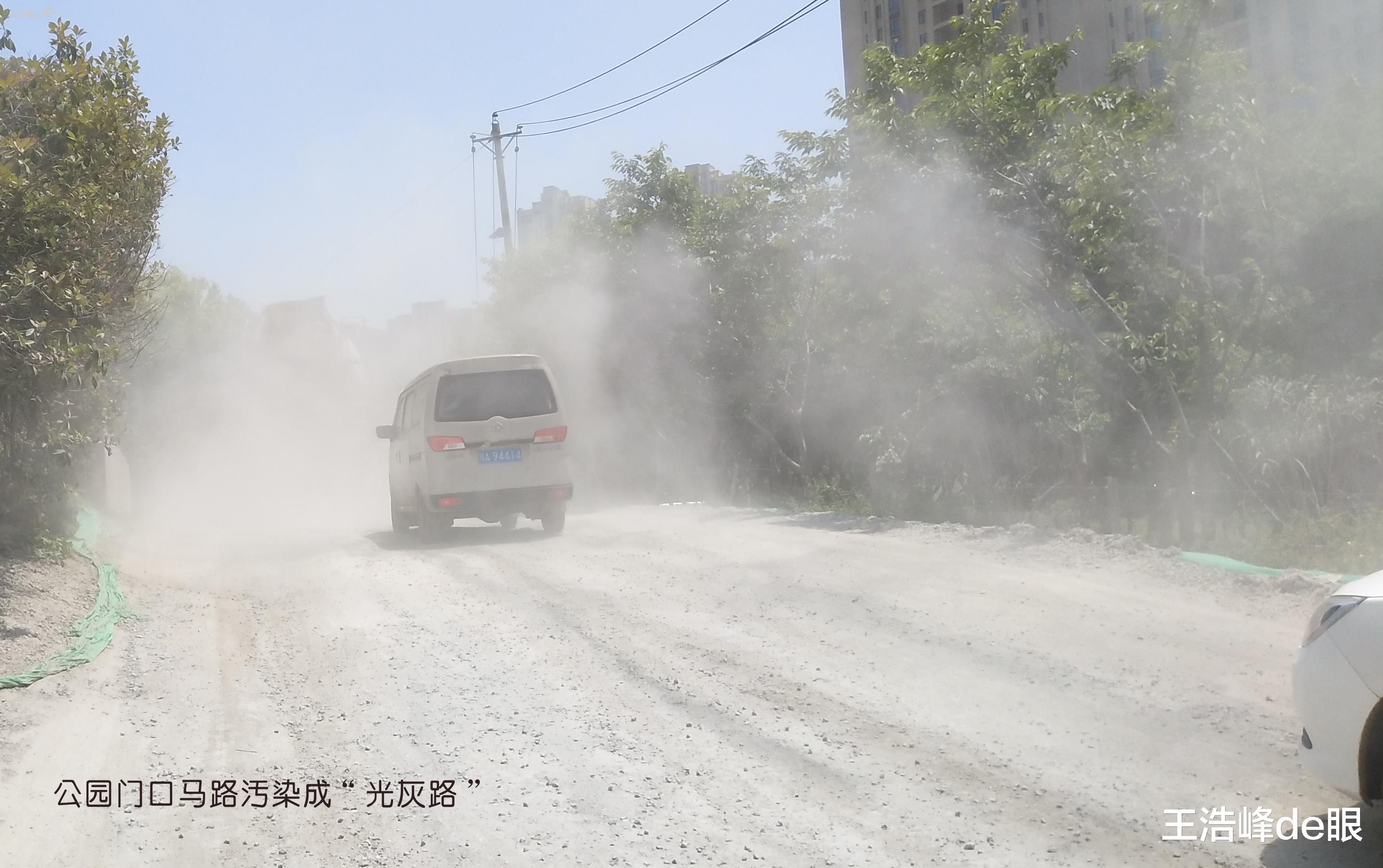 王浩峰de眼 武汉公园门口灰尘冲天 五一游客怎么游