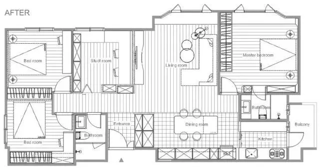 老房改造｜115㎡美式轻奢风，柔和中带着清爽太迷人了！