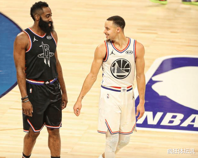 詹姆斯·哈登|95比96！哈登你就認(rèn)命吧，無(wú)論再怎么努力都無(wú)法超越庫(kù)里