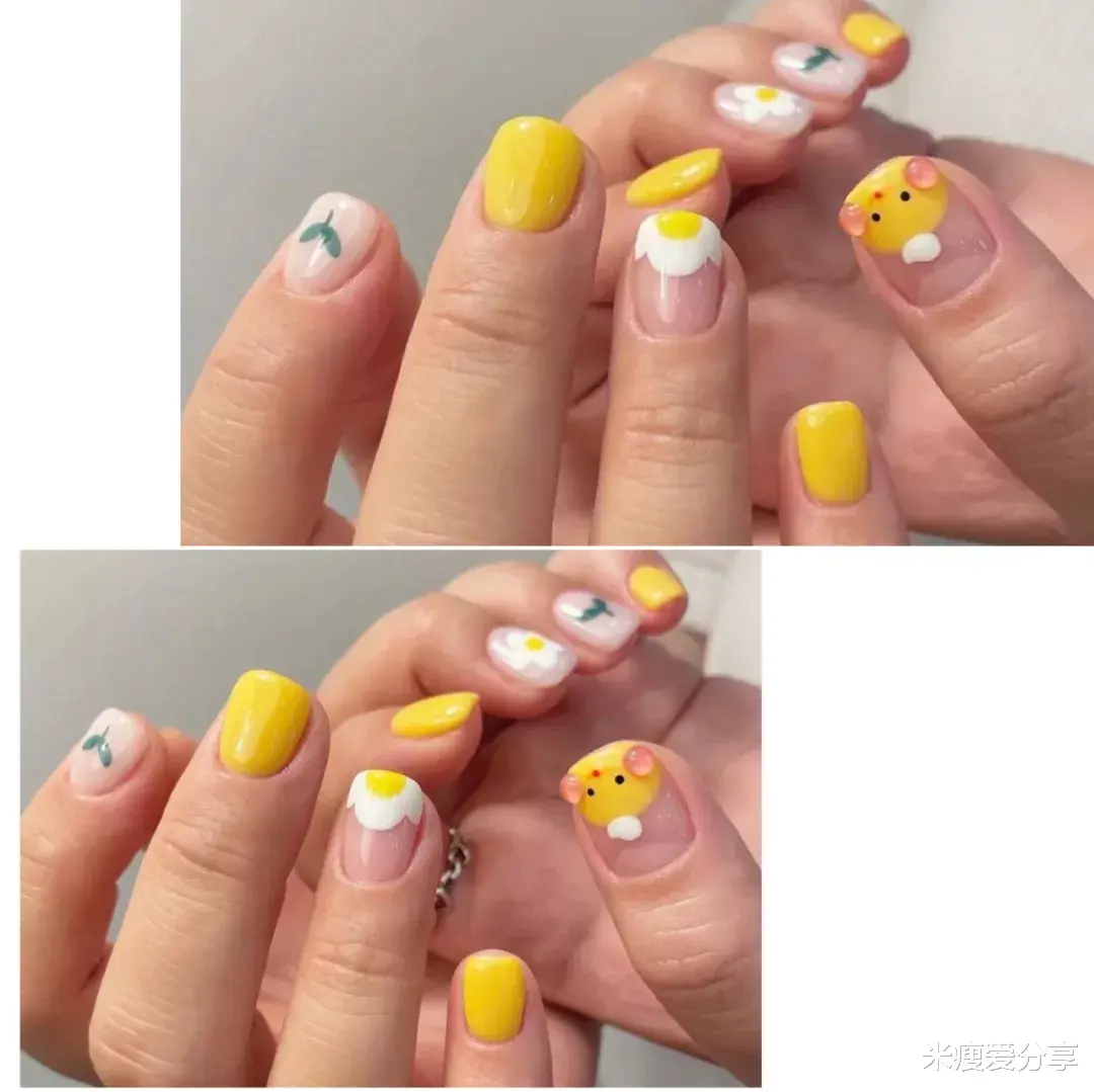 美甲|减龄又可爱的童趣美甲，彩色卡通手绘，真是小仙女的心头好