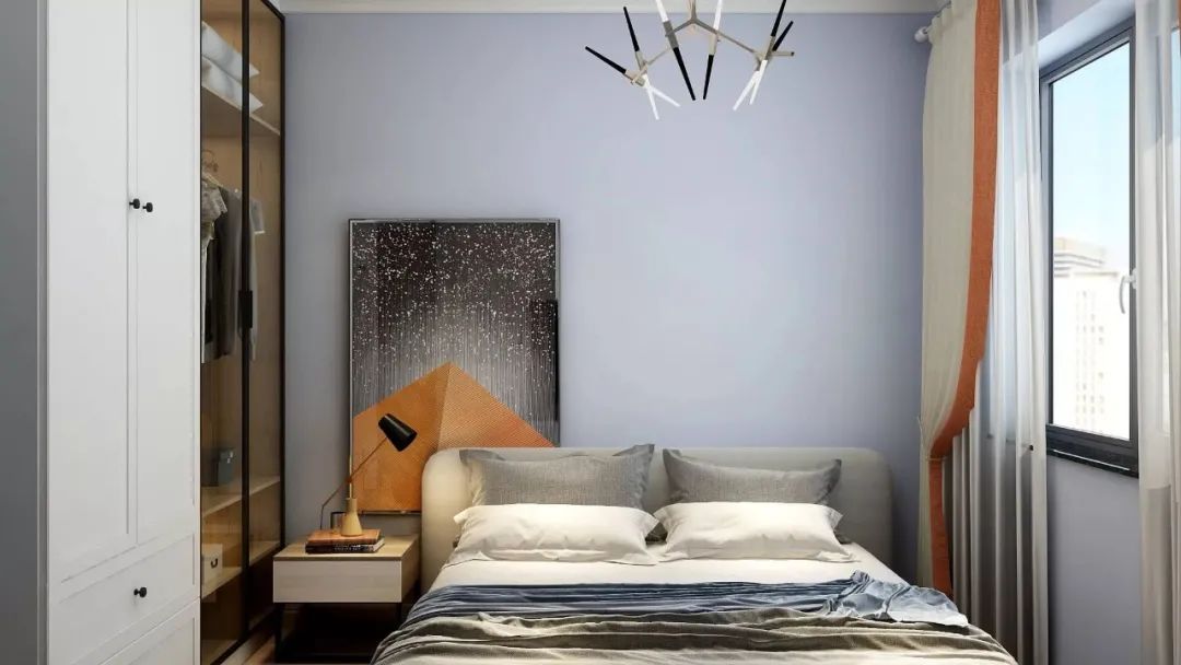 爱空间|复古墨绿+明亮橘橙，他用了33天，让77m2毛胚房满是艺术感