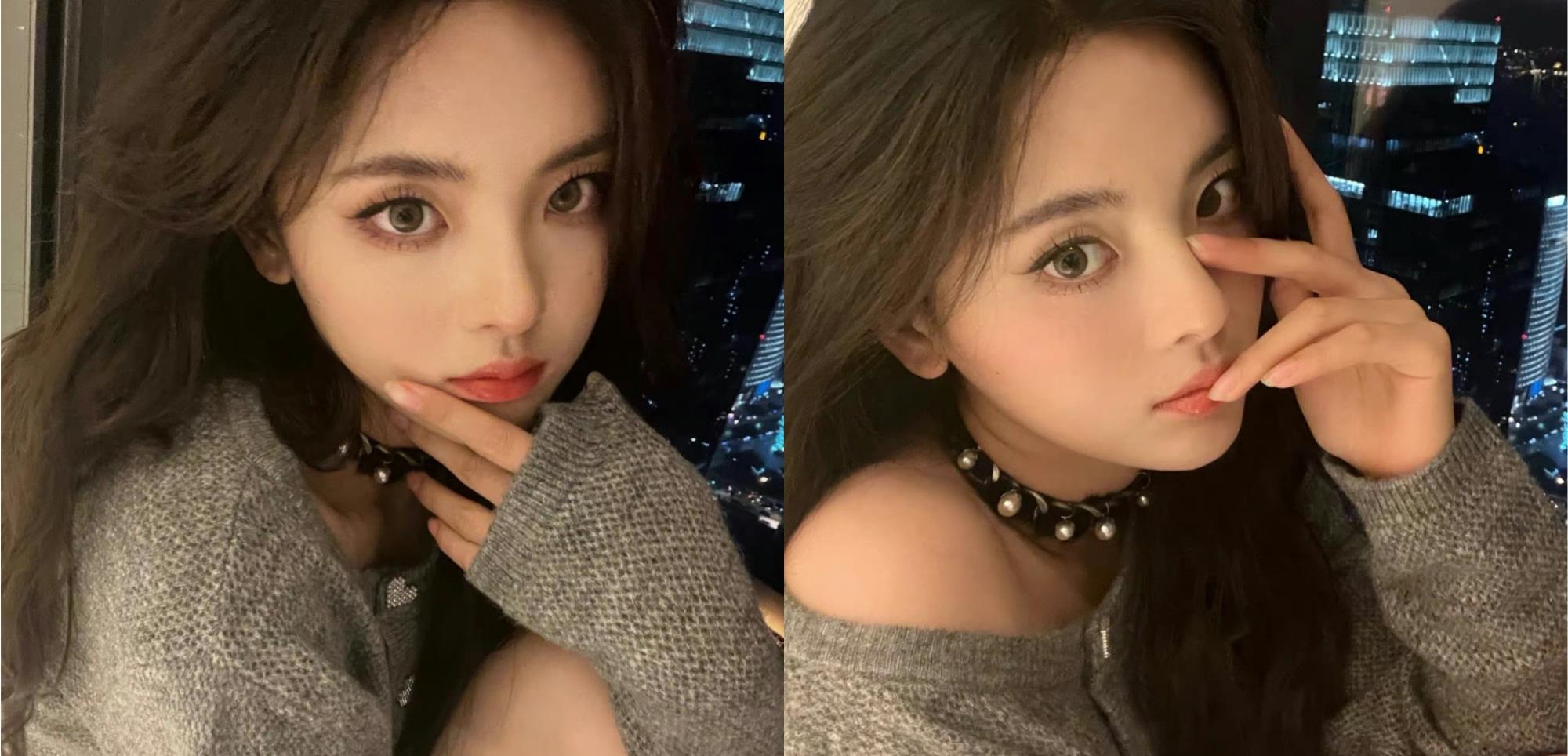 杨超越|杨超越罕见大秀美腿，吃席的杨超越比走红毯还紧张