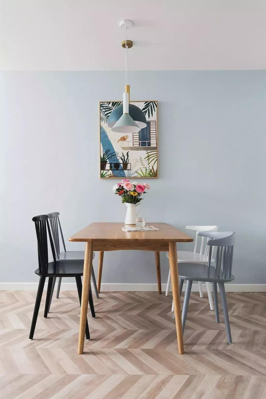 |63㎡小户型2室2厅简约北欧风，儿童房还能这样设计！